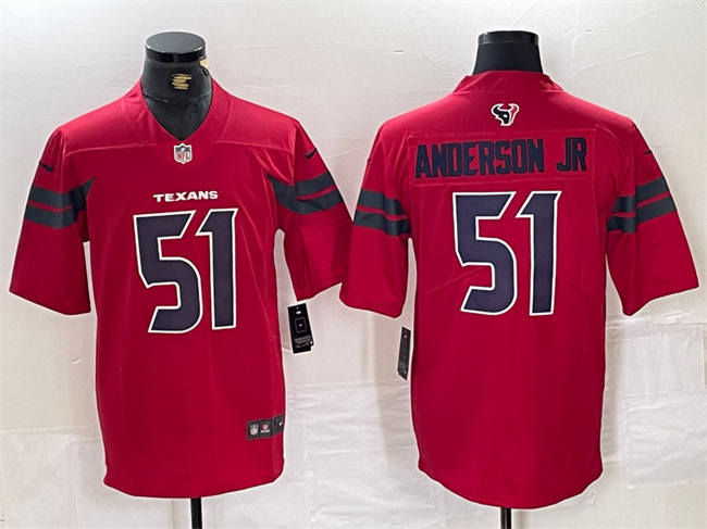 Youth Houston Texans #51 Will Anderson Jr. Red Vapor Untouchable Limited Stitched Jersey