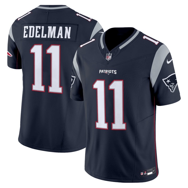 Men's New England Patriots #11 Julian Edelman Navy F.U.S.E. Vapor Limited Stitched Jersey