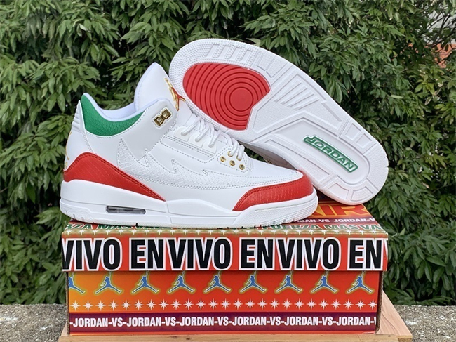 Women's Running weapon Air Jordan 3 White shoes 0060