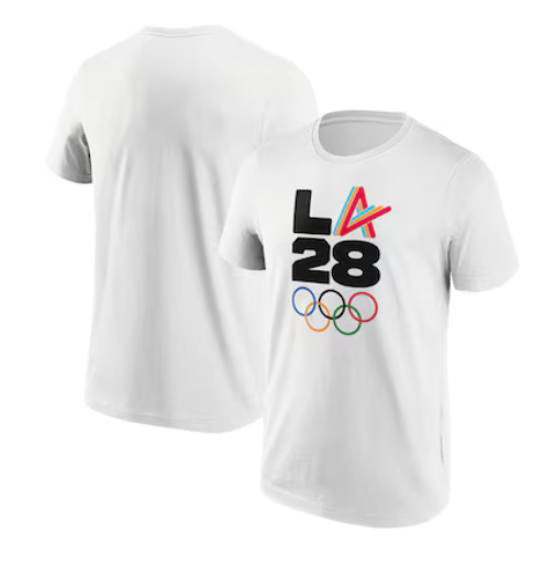 Men's LA 2028 White Creator A's Olympics Graphic T-Shirt