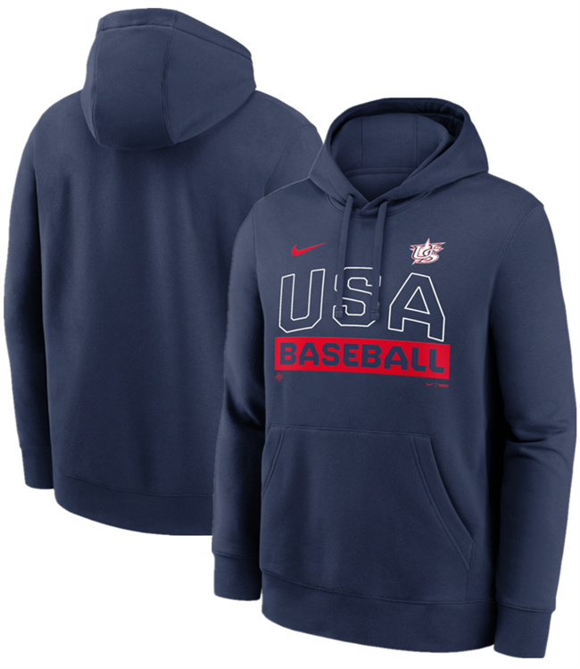 Men's USA Baseball Navy 2026 World Baseball Classic Club Hoodie