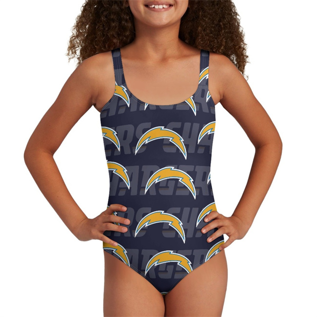 Youth Los Angeles Chargers Bodysuit Comfortable Swimwear Beachwear Bathing 001(Pls check description for details)