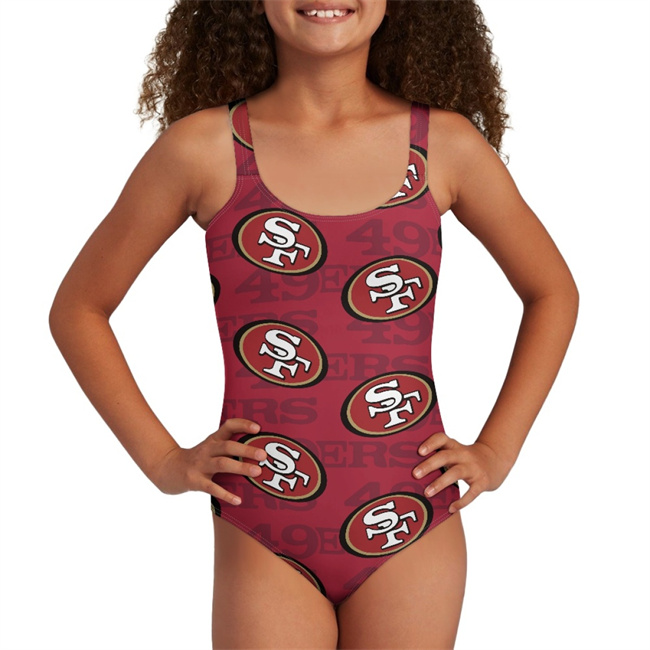 Youth San Francisco 49ers Bodysuit Comfortable Swimwear Beachwear Bathing 001(Pls check description for details)