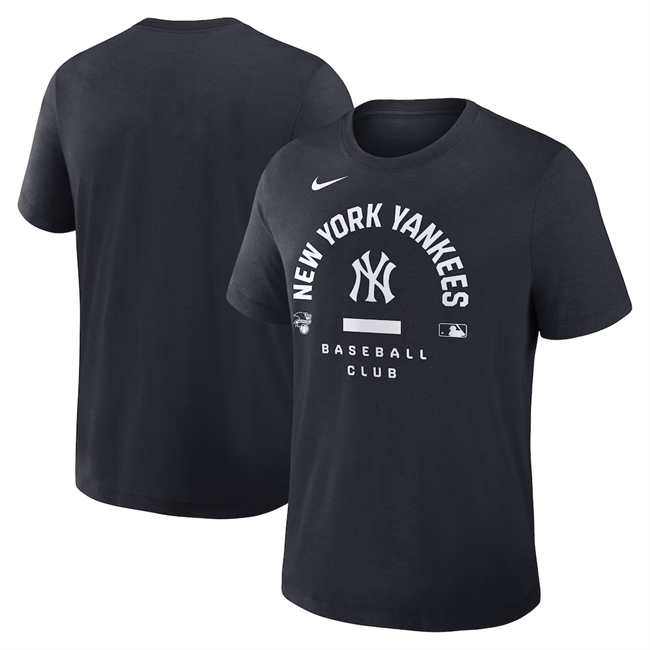 Men's New York Yankees Black Collection Early Work Tri-Blend Dri-FIT T-Shirt