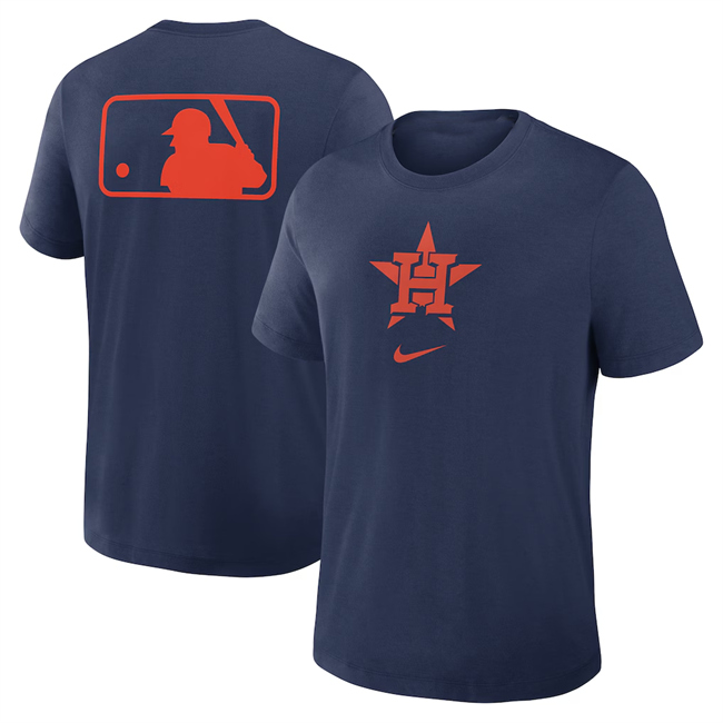 Men's Houston Astros Navy Early Work Tri-Blend Dri-FIT T-Shirt
