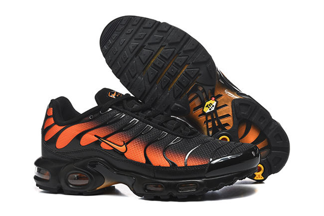 Men's Hot sale Running weapon Air Max TN1 Black-Orange Shoes 072