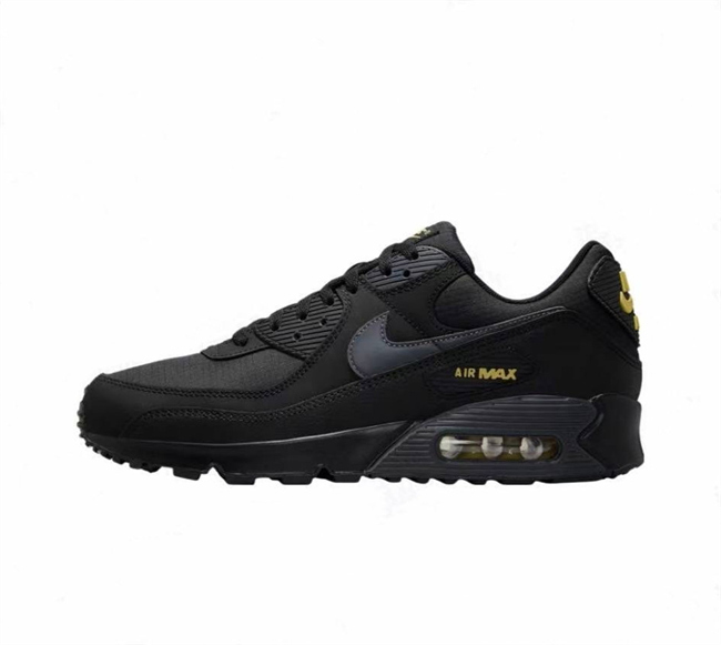 Men's Running weapon Air Max 90 Black Shoes 0122
