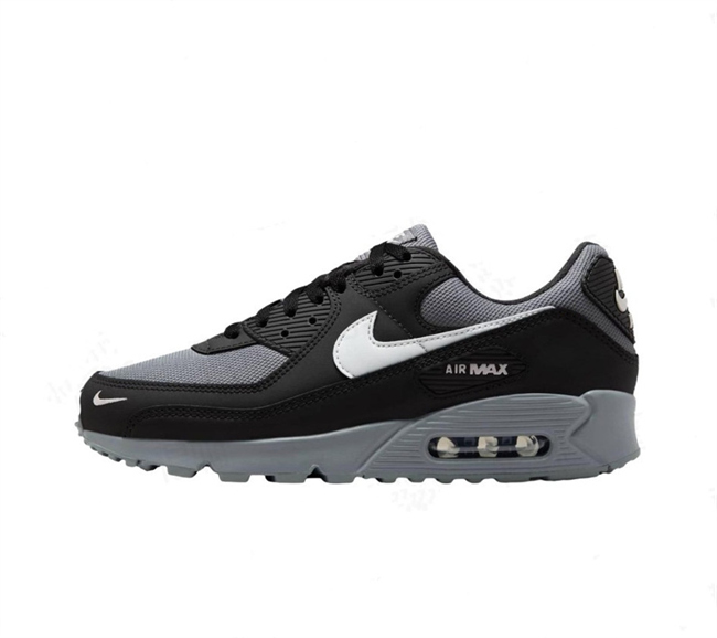 Men's Running weapon Air Max 90 Black-Grey Shoes 0131