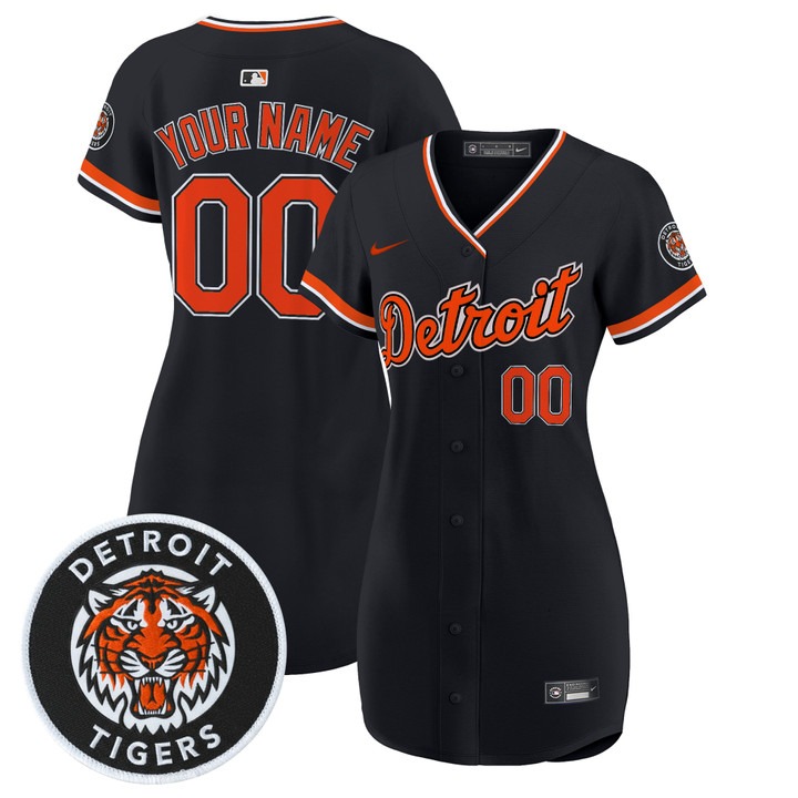 Women's Detroit Tigers Custom Navy 2026 Alternate Stitched Baseball Dress