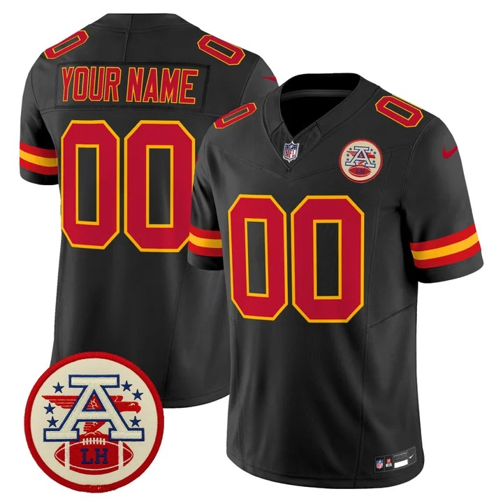 Kansas City Chiefs Custom Brack 2026 Lamar Hunt Patch F.U.S.E. Vapor Limited Stitched Football Jersey