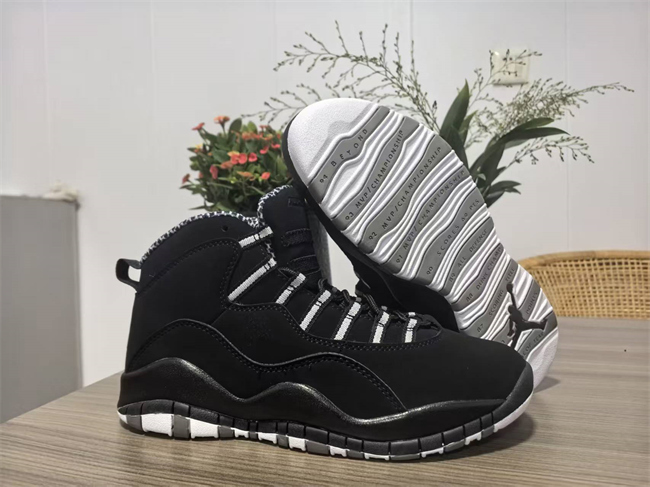 Men's Running Weapon Air Jordan 10 Black Shoes 008