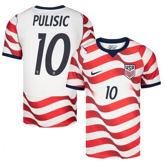 USMNT #10 Christian Pulisic White Home Nike 2026 World Cup Match Jersey