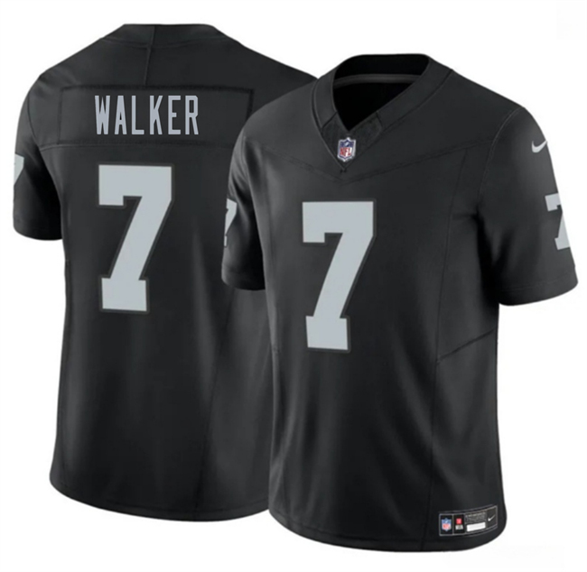 Men's Las Vegas Raiders #7 Quay Walker Black 2026 F.U.S.E. Vapor Untouchable Limited Stitched Football Jersey