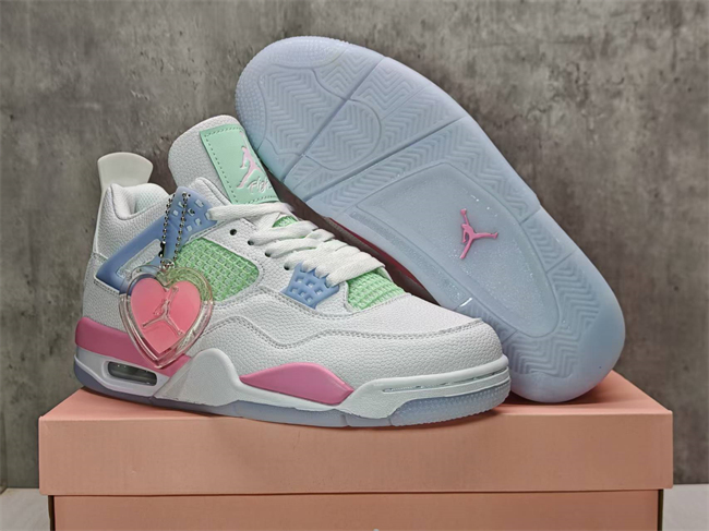 Men's Hot Sale Running weapon Air Jordan 4 White Shoes 0275