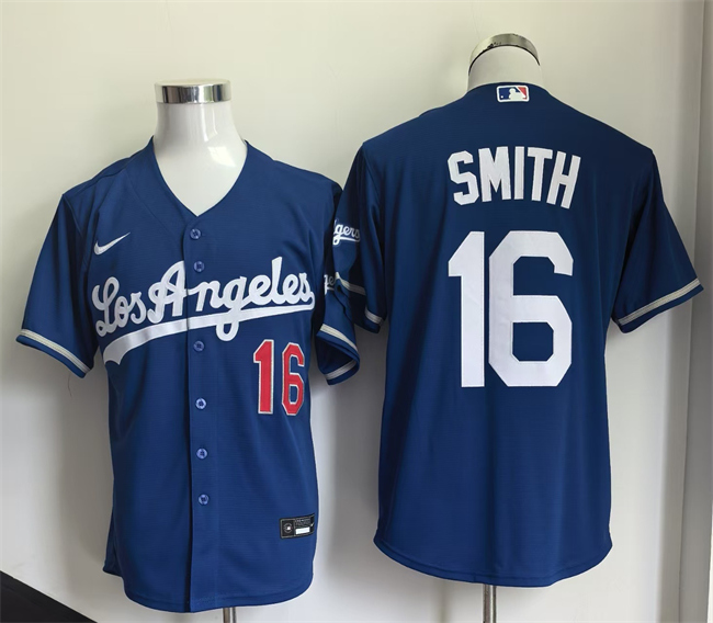 Men's Los Angeles Dodgers #16 Will Smith Royal 2026 Stitched Baseball Jersey