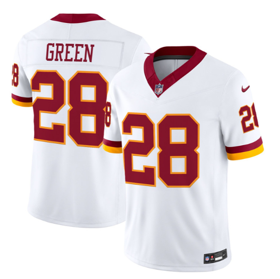 Men's Washington Commanders #28 Darrell Green White 2026 F.U.S.E. Vapor Limited Stitched Football Jersey