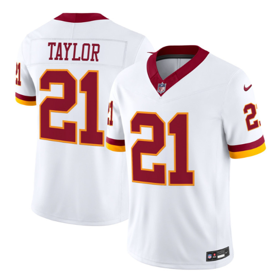 Men's Washington Commanders #21 Sean Taylor White 2026 F.U.S.E. Vapor Limited Stitched Football Jersey