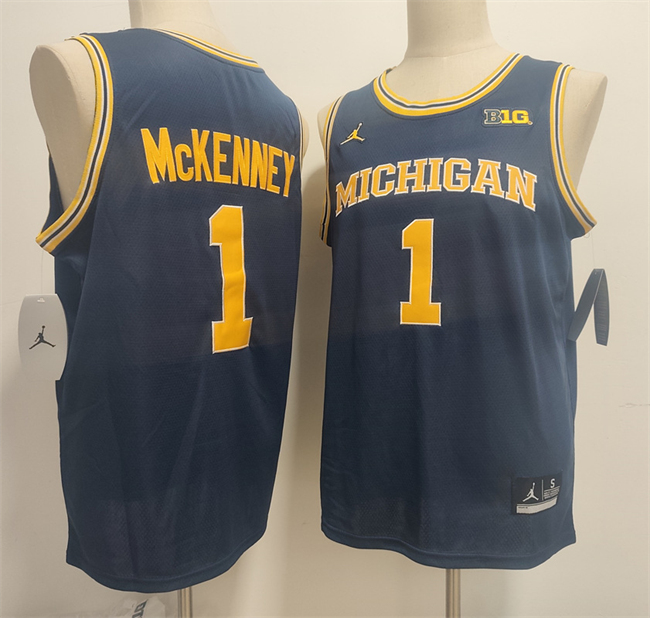 Men's Michigan Wolverines #1 Donaven McCulley Navy 2026 Vapor Limited Stitched Football Jersey