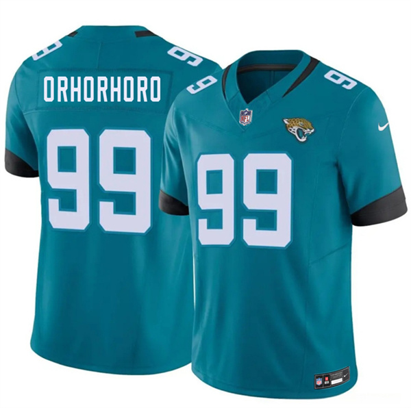 Men's Jacksonville Jaguars #99 Ruke Orhorhoro Teal 2026 F.U.S.E. Vapor Untouchable Limited Football Stitched Jersey