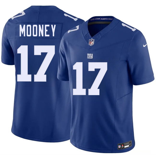 Men's New York Giants #17 Darnell Mooney Blue 2026 F.U.S.E. Vapor Untouchable Limited Stitched Jersey