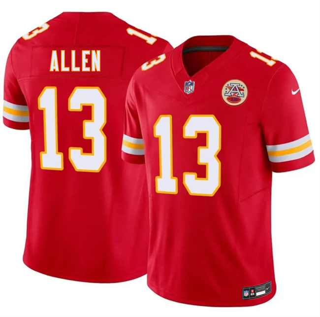 Men’s Kansas City Chiefs #13 Cyrus Allen Red 2026 Draft F.U.S.E. Vapor Untouchable Limited Stitched Football Jersey