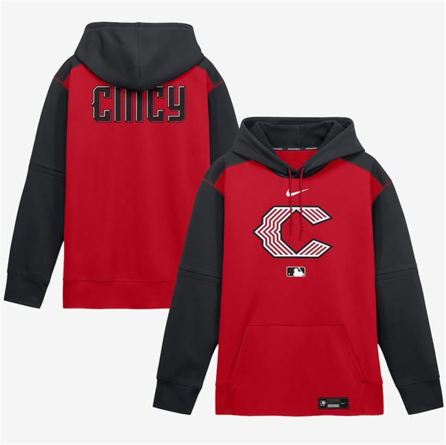Men's Cincinnati Reds Red 2026 City Connect Collection Therma-FIT Hoodie