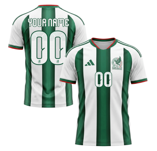 Men's Mexico World Cup Soccer Custom Jersey - Sublimated