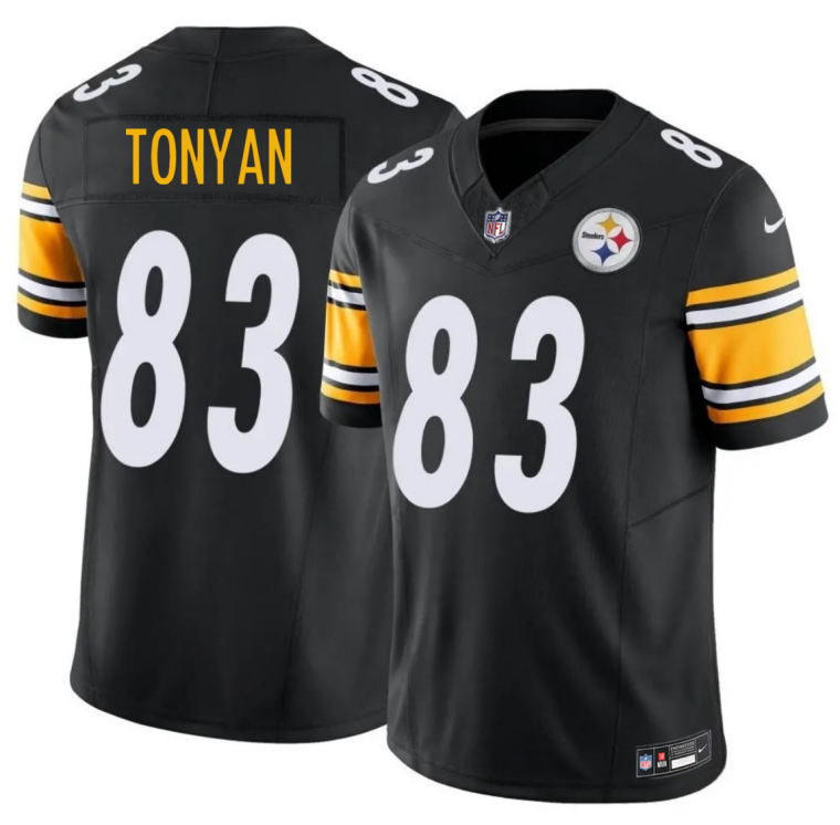 Men's Pittsburgh Steelers #83 Robert Tonyan Black 2026 F.U.S.E. Vapor Limited Stitched Football Jersey
