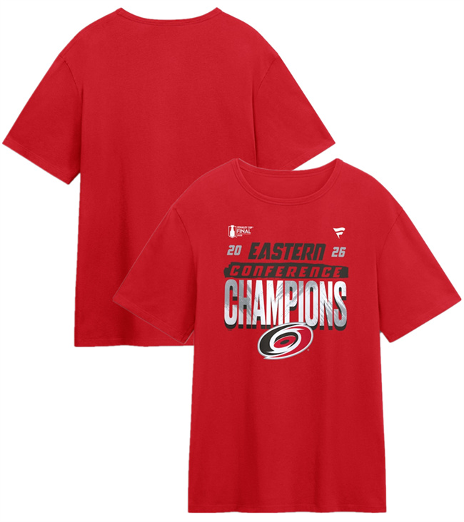 Men's Carolina Hurricanes Red 2026 Eastern Conference Champions T-Shirt