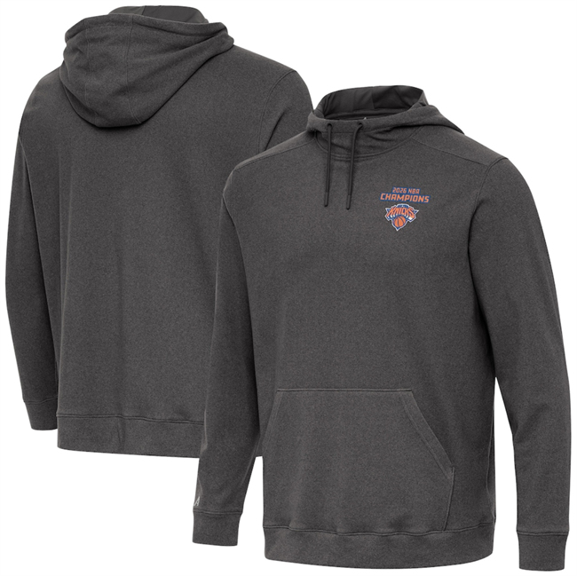 Men's New York Knicks Antigua Black 2026 Finals Champions Cloud Hoodie