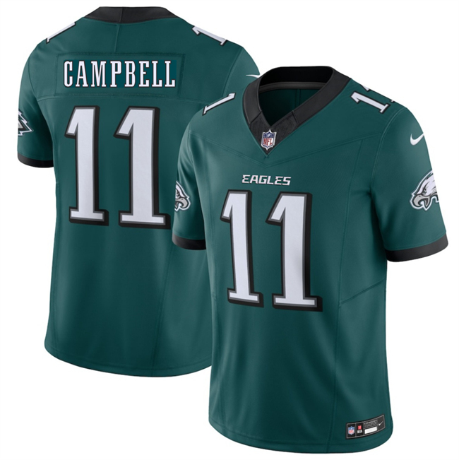 Men's Philadelphia Eagles #11 Jihaad Campbell Green 2026 F.U.S.E. Vapor Untouchable Limited Stitched Football Jersey