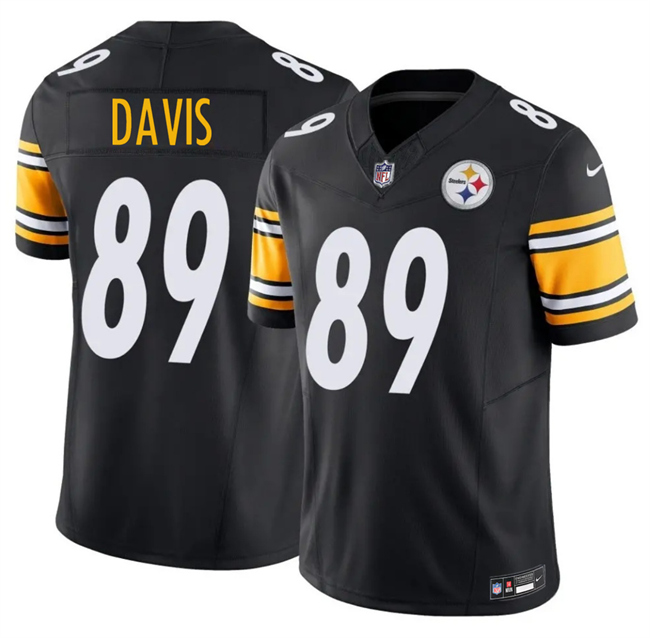 Men's Pittsburgh Steelers #89 Joaquin Davis Black 2026 F.U.S.E. Vapor Limited Stitched Football Jersey