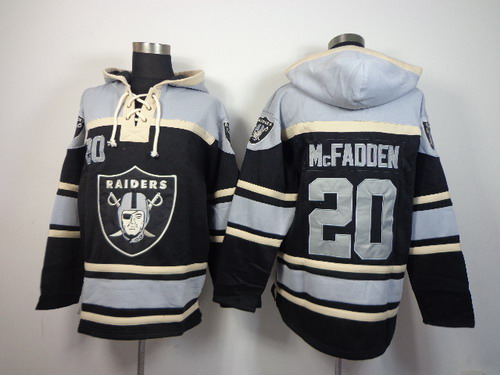 Oakland Raiders #20 Darren McFadden 2014 Black Hoodie