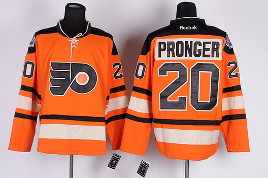 Philadelphia Flyers #20 Chris Pronger 2012 Winter Classic Orange Jersey