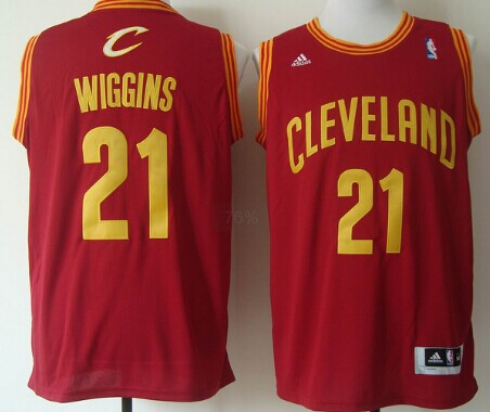 Cleveland Cavaliers #21 Andrew Wiggins Revolution 30 Swingman Red Jersey