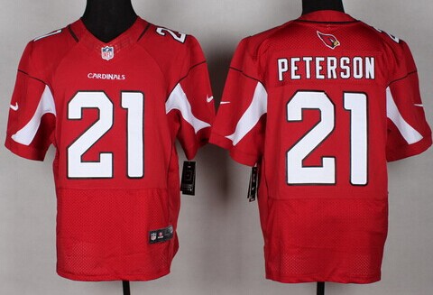 Nike Arizona Cardinals #21 Patrick Peterson Red Elite Jersey