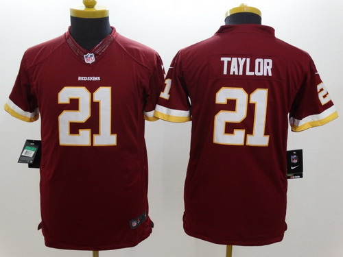 Nike Washington Redskins #21 Sean Taylor Red Limited Kids Jersey