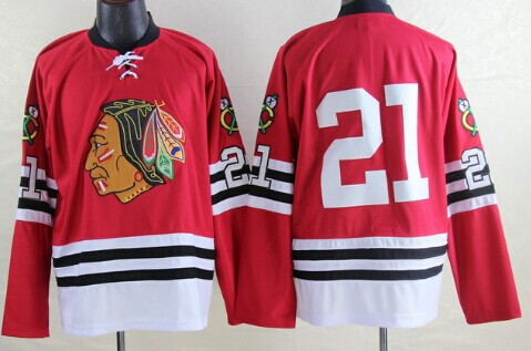 Chicago Blackhawks #21 Stan Mikita 1960-61 Red Throwback CCM Jersey