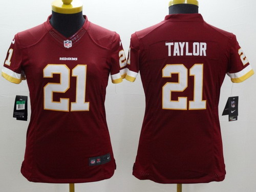 Nike Washington Redskins #21 Sean Taylor Red Limited Womens Jersey