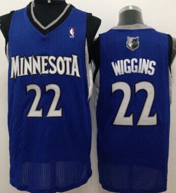 Minnesota Timberwolves #22 Andrew Wiggins Blue Swingman Jersey