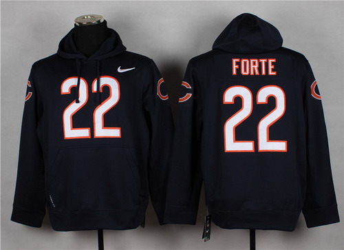 Nike Chicago Bears #22 Matt Forte Navy Blue Hoodie