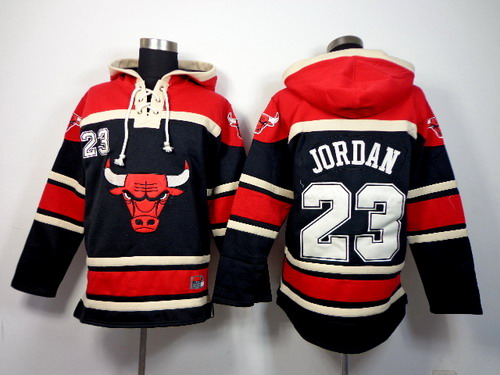 Chicago Bulls #23 Michael Jordan Black Hoodie