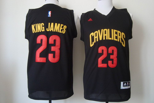 Cleveland Cavaliers #23 King James 2015 Black Fashion Jersey