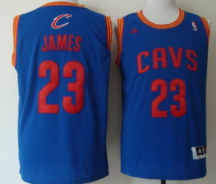 Cleveland Cavaliers #23 LeBron James Revolution 30 Swingman Light Blue Jersey