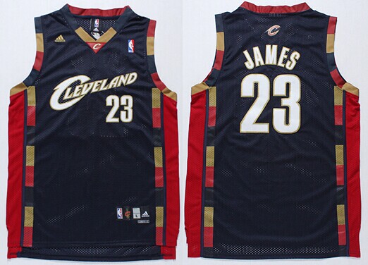 Cleveland Cavaliers #23 LeBron James 2003 Navy Blue Swingman Jersey