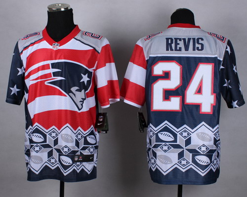 Nike New England Patriots #24 Darrelle Revis 2015 Noble Fashion Elite Jersey