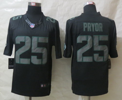 Nike New York Jets #25 Calvin Pryor Black Impact Limited Jersey