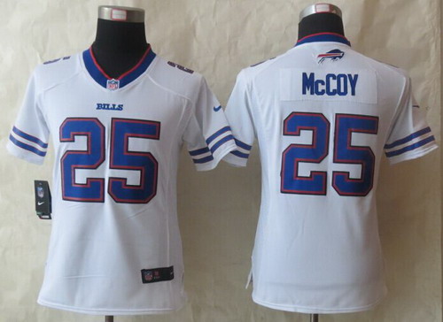 Nike Buffalo Bills #25 LeSean McCoy 2013 White Limited Womens Jersey