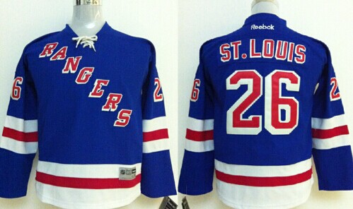 New York Rangers #26 Martin St. Louis Light Blue Kids Jersey