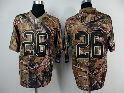 Nike Pittsburgh Steelers #26 LeVeon Bell Realtree Camo Elite Jersey